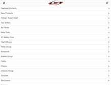 Tablet Screenshot of excel-racing.com